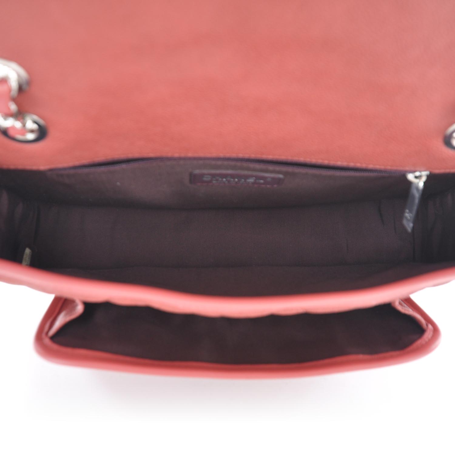 Chanel Suede Calfskin French Riviera Flap Red 7 of 12