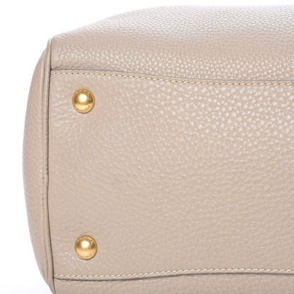 Prada Vitello Daino Bauletto Tote Pomice 17 of 17