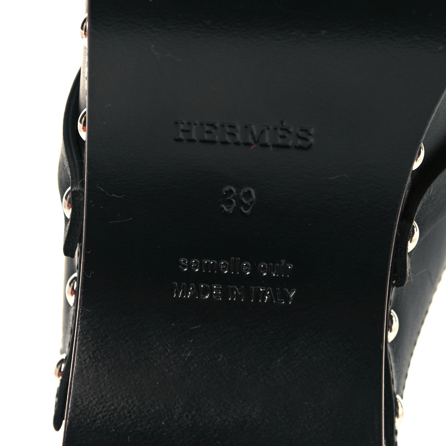 Hermes Calfskin Carlotta Mules 39 Black 7 of 11