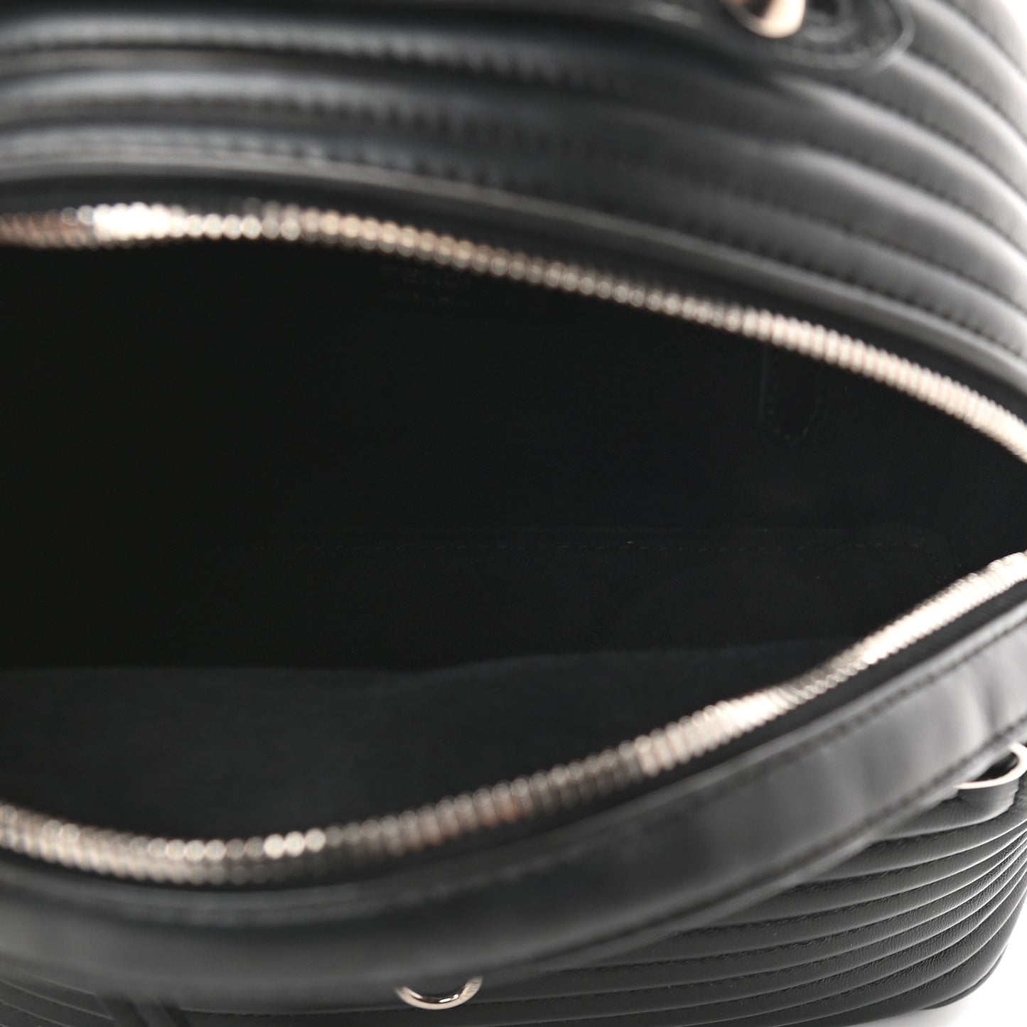 Shiny Nappa Trapuntata Mini Backpack Black