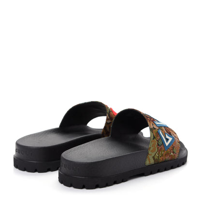 Gucci Brocade Floral Mens Pursuit Lug Sole Slide Sandals 7 Multicolor 4 of 10