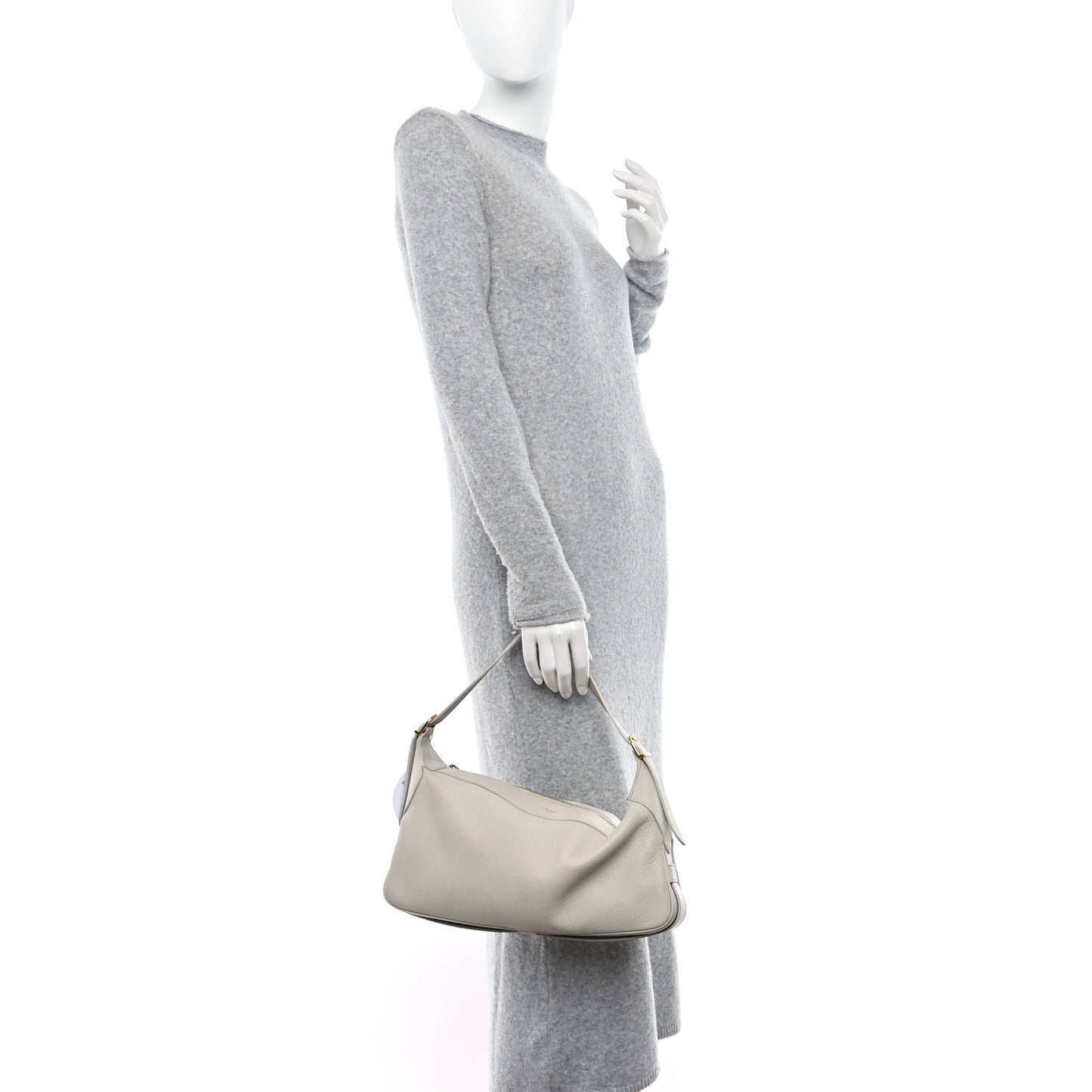 Supple Calfskin Medium Romy Shoulder Bag Rice
