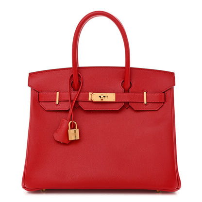 Hermes Epsom Birkin 30 Rouge Casaque 1 of 11