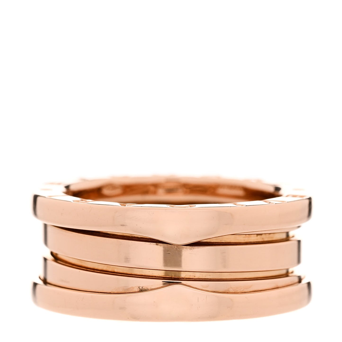 18K Rose Gold B.Zero1 Three-Band Ring 51 5.75