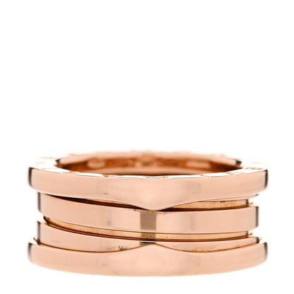 Bulgari 18K Rose Gold B.Zero1 Three-Band Ring 51 5.75 3 of 5