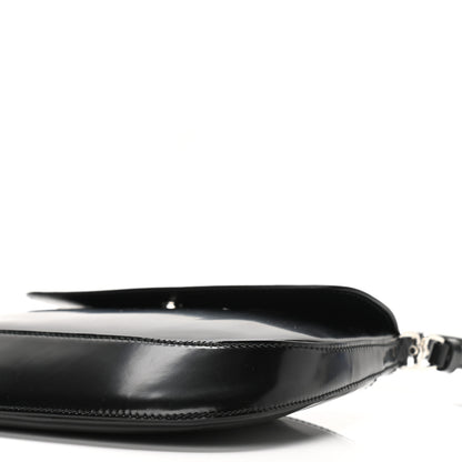 Prada Spazzolato Cleo Flap Shoulder Bag Black 9 of 9