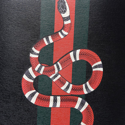 Gucci Calfskin Kingsnake Dome Backpack Black 8 of 11