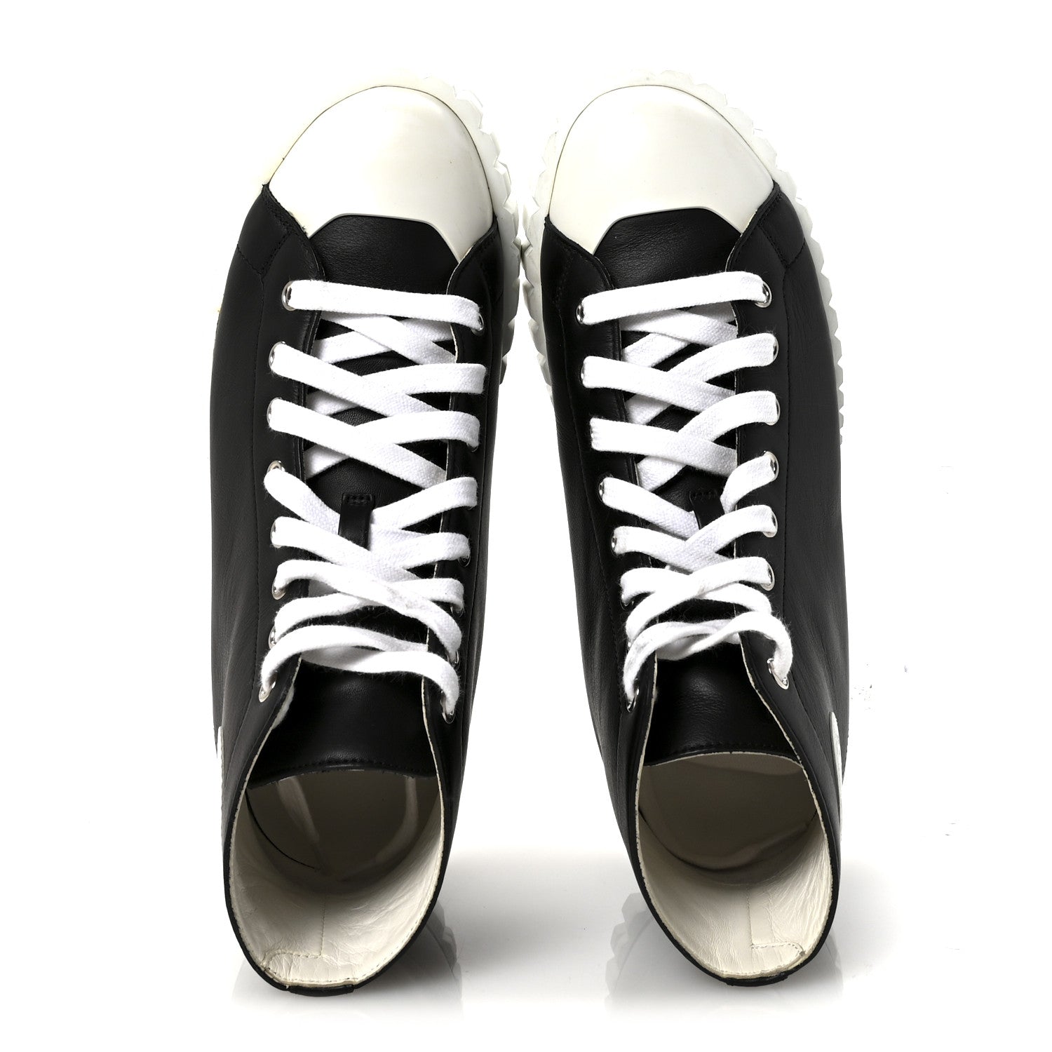 Hermes Calfskin Womens Climb Sneakers 37 Black 2 of 8