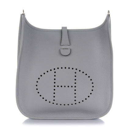 Hermes Taurillon Clemence Evelyne III PM Gris Mouette 1 of 7