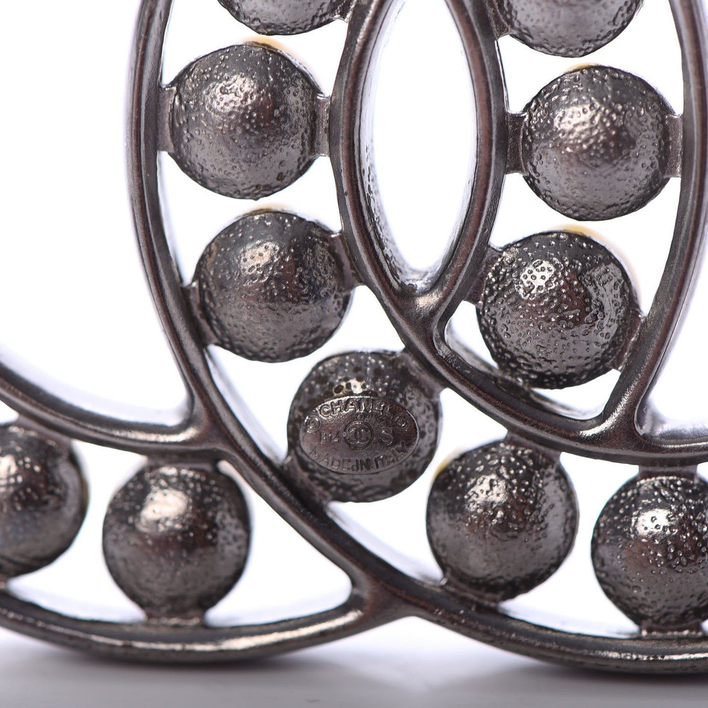 Pearl CC Brooch Silver