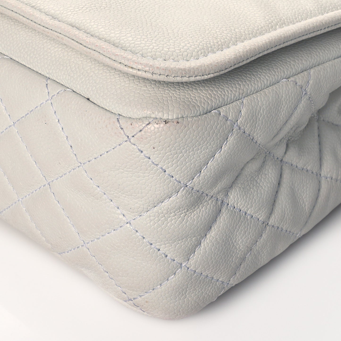 Caviar Large Timeless CC Flap White