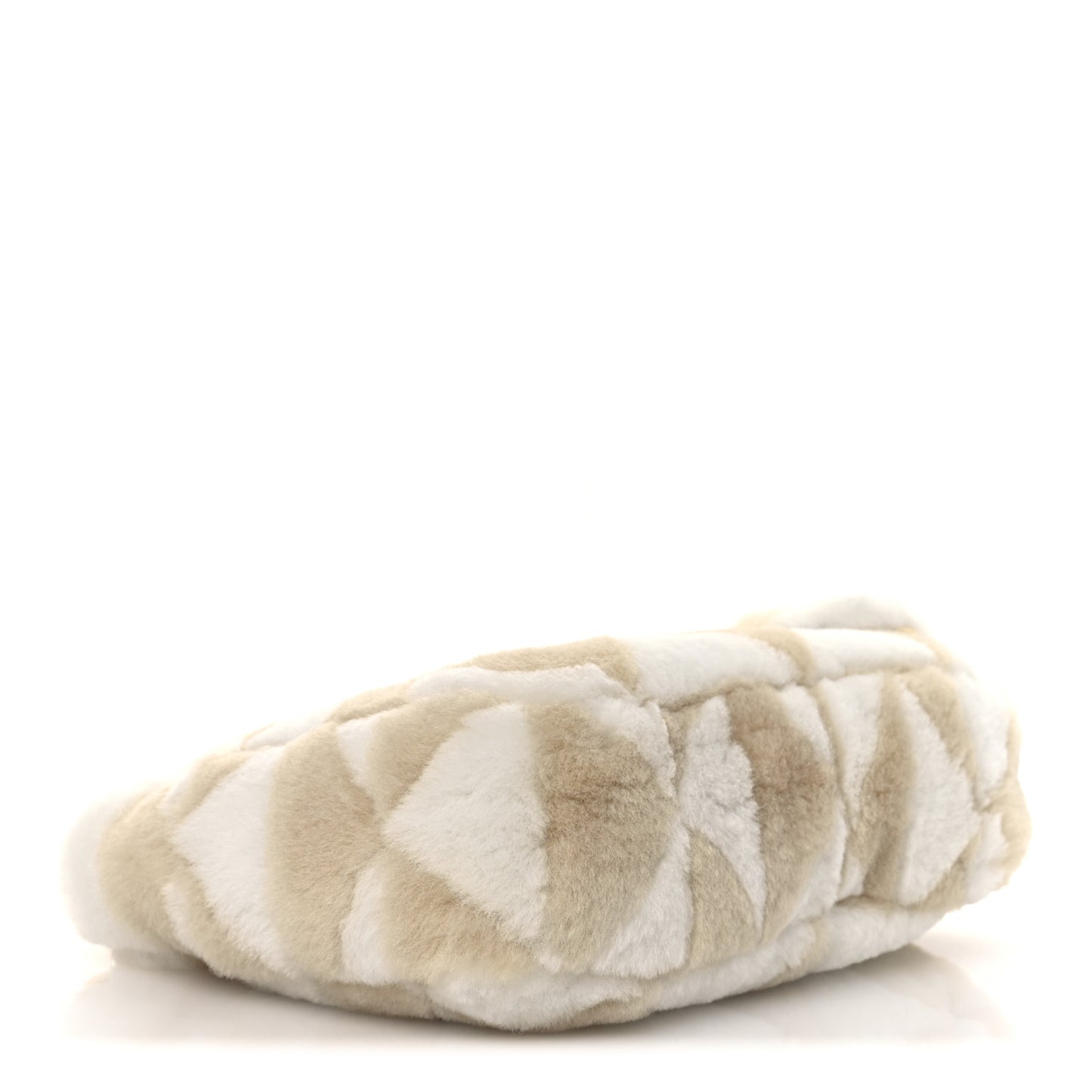 Montone Shearling Nappa Mini Re-Edition Shoulder Bag Ecru Bianco