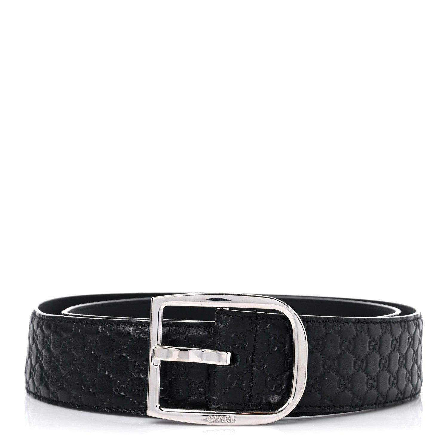 Gucci Soft Microguccissima 40mm Belt 100 40 Black 1 of 4