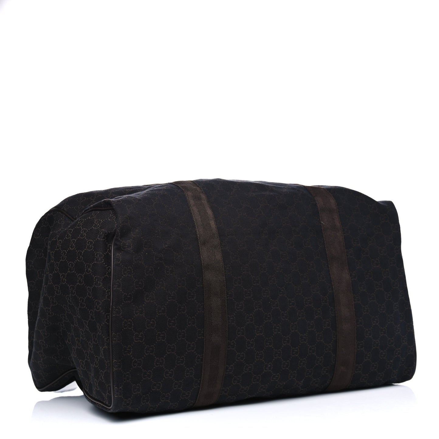 Denim Monogram Large Collapsible Carry On Duffle Bag Brown