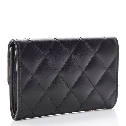 Chanel Lambskin Quilted Flap Card Holder Black 3 of 11