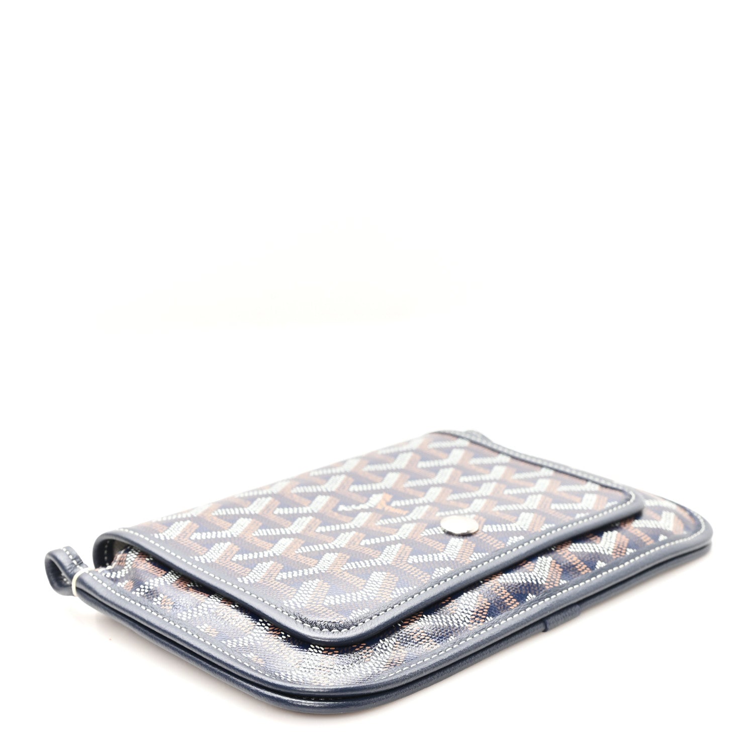 Goyard Goyardine Plumet Wallet Clutch Navy 3 of 8