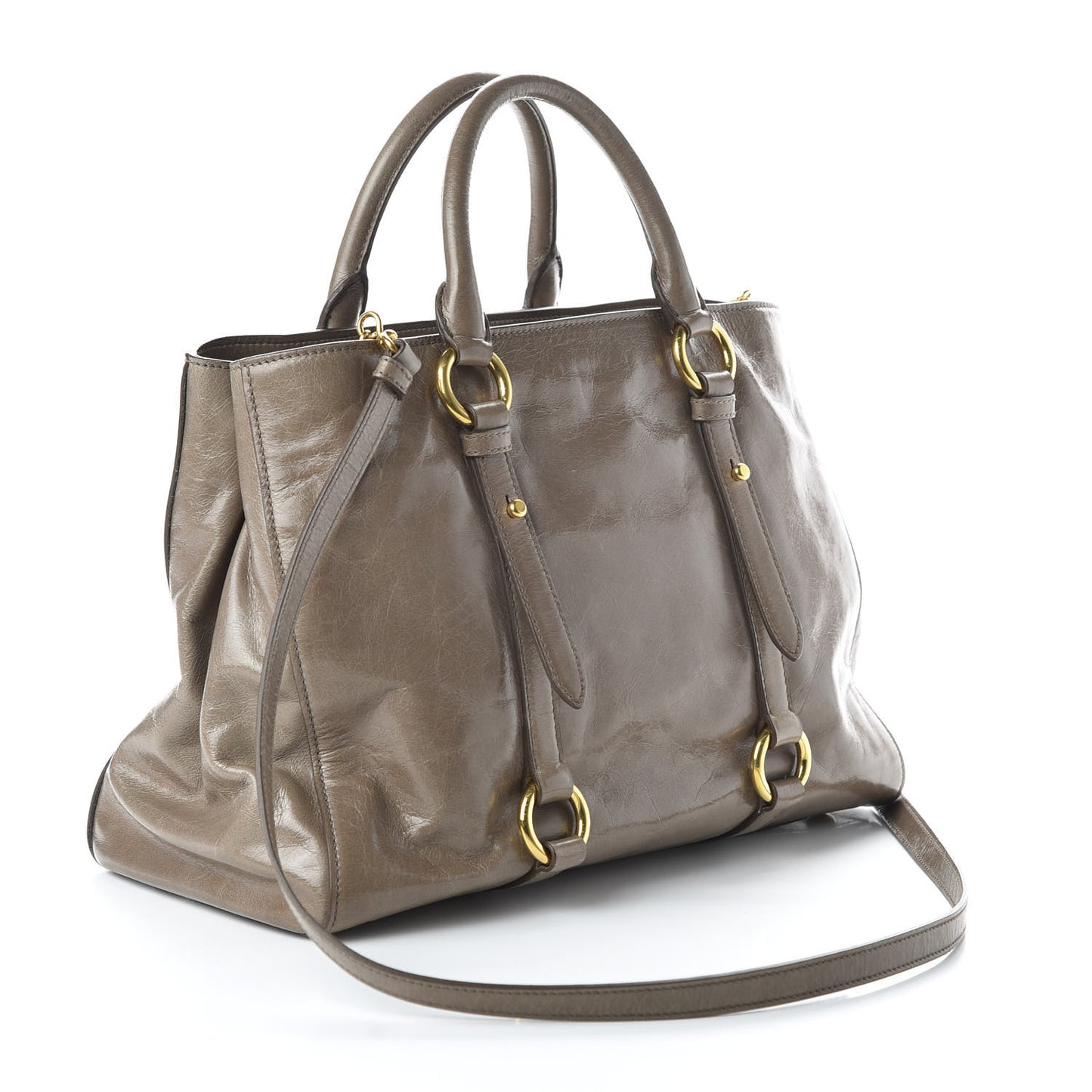 Vitello Shine Tote Giunco