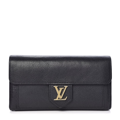Louis Vuitton Calfskin Lockme Wallet Black 1 of 10