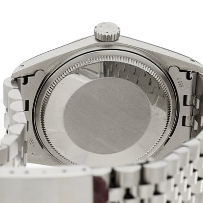 Rolex Stainless Steel 18K White Gold 36mm Oyster Perpetual Datejust Watch Silver 1601 4 of 4