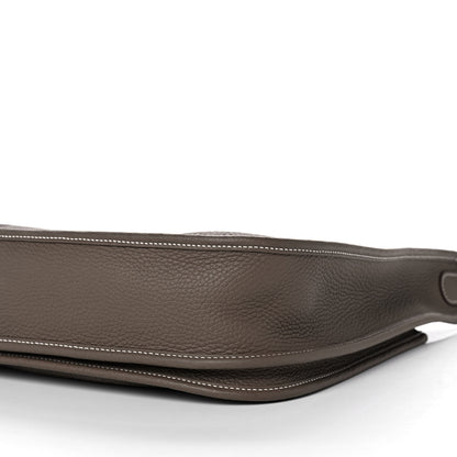 Hermes Taurillon Clemence Evelyne III PM Etoupe 10 of 12
