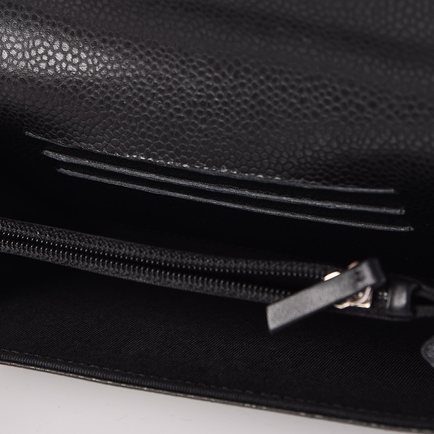 Chanel Caviar Quilted Small Flap Wallet Black 5 of 9