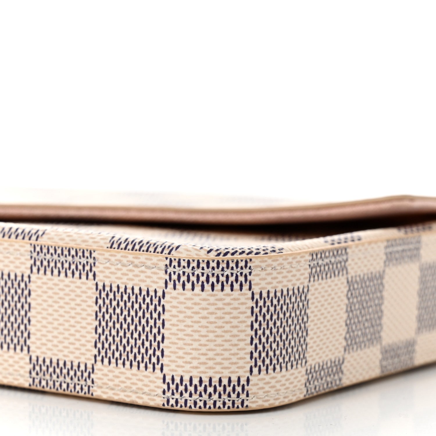 Louis Vuitton Damier Azur Pochette Felicie Chain Wallet Rose Ballerine 10 of 10