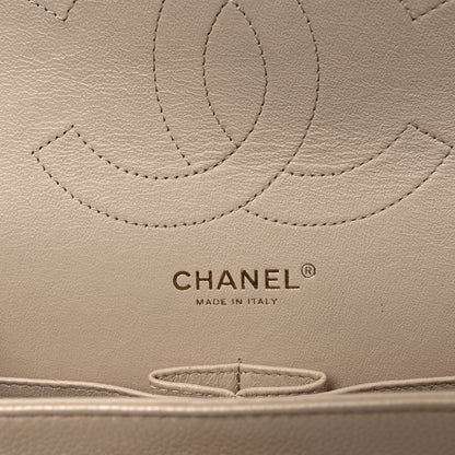 Chanel Iridescent Caviar Quilted Jumbo Double Flap Beige 6 of 10