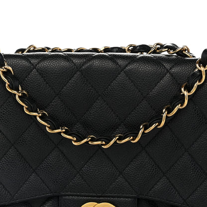 Chanel Caviar Quilted Jumbo Single Flap Black 8 of 14
