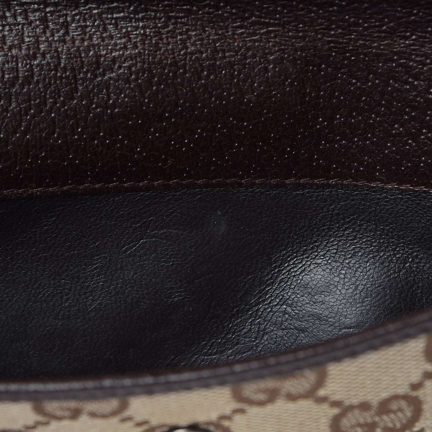 Monogram Metal Bar Continental Flap Wallet Beige Ebony Dark Brown