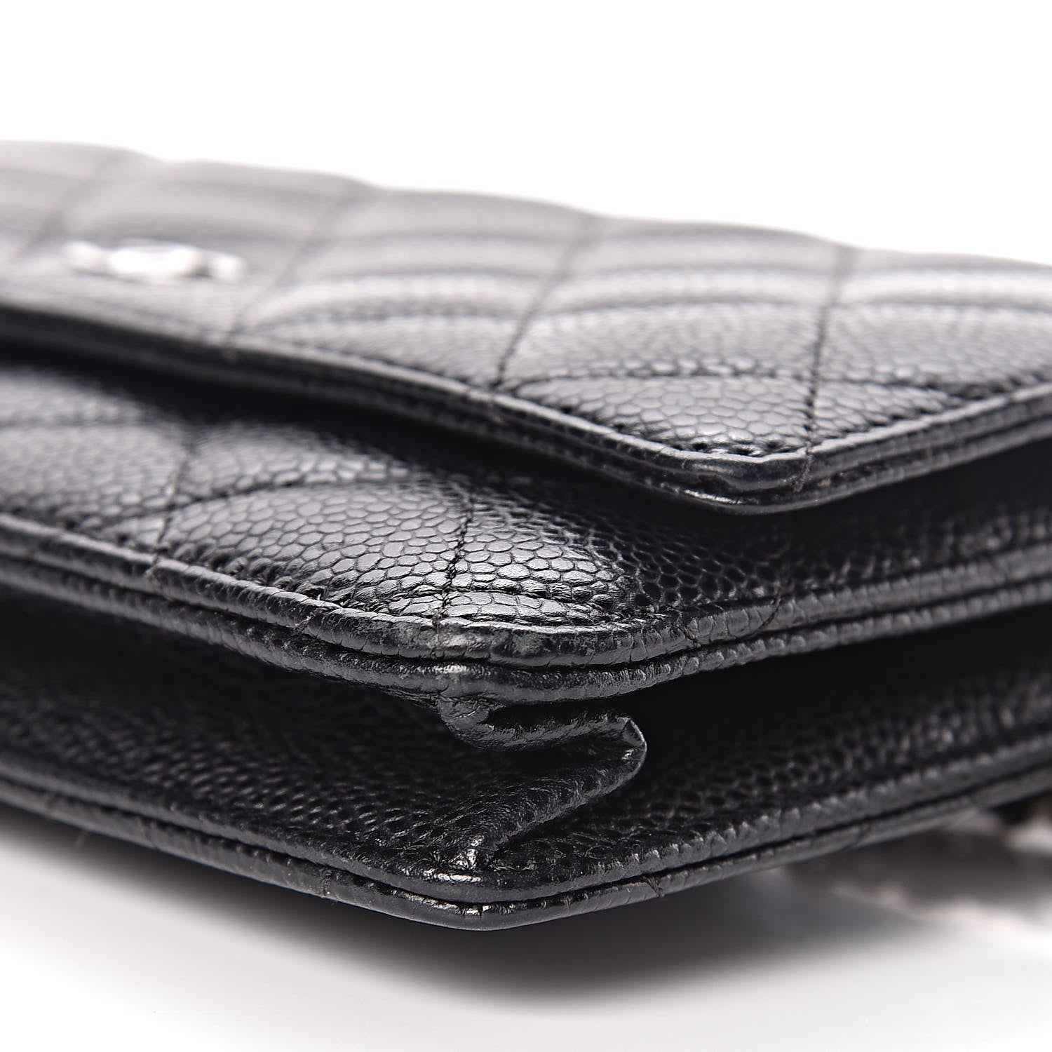 Chanel Caviar Quilted Wallet On Chain WOC Black 13 of 14