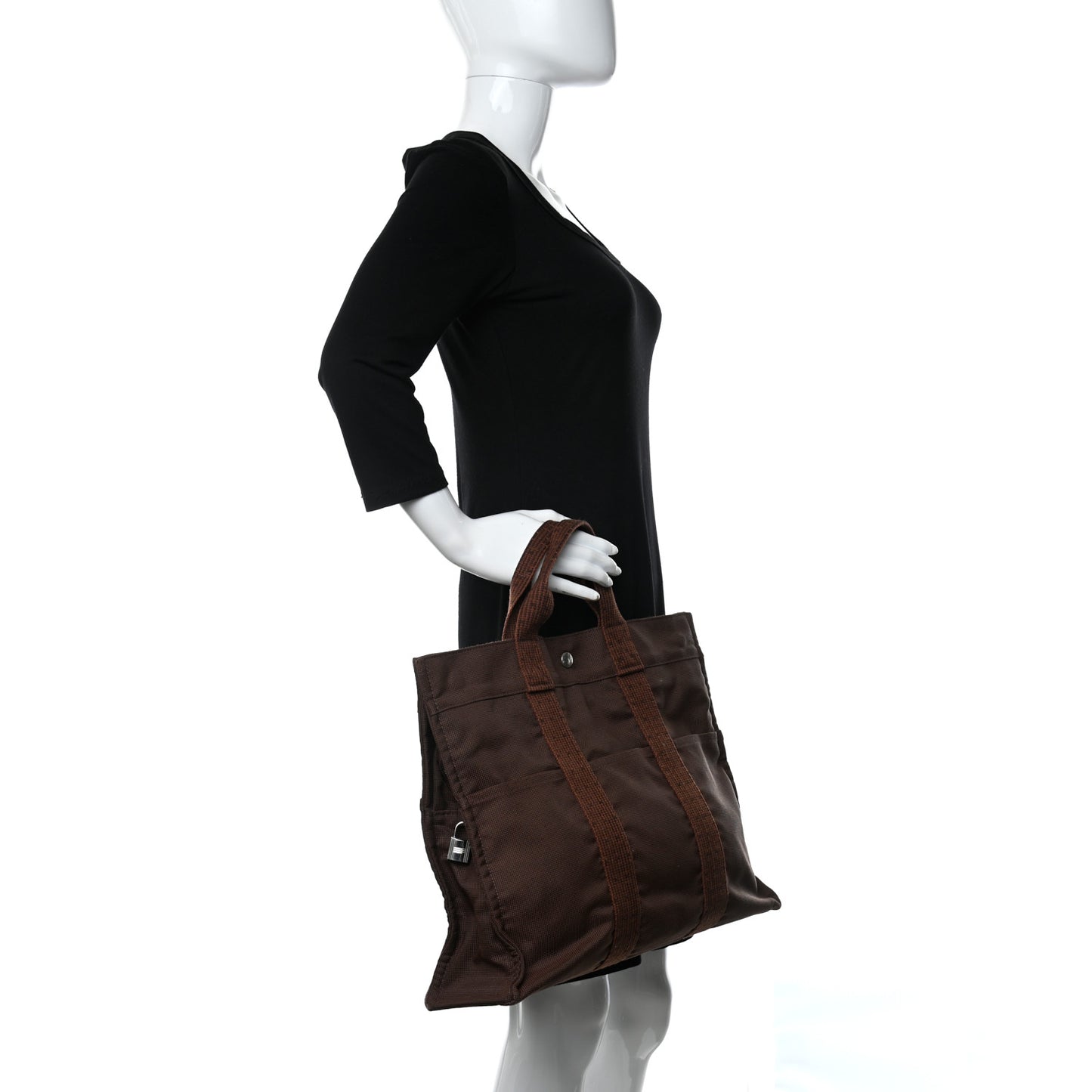 Canvas Herline GM Tote Brown