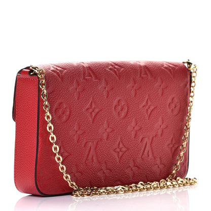 Louis Vuitton Empreinte Pochette Felicie Chain Wallet Scarlet 2 of 5