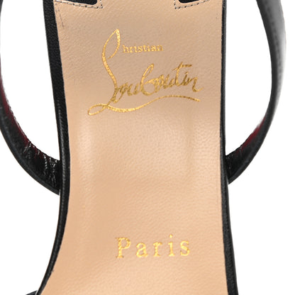 Christian Louboutin Calfskin Studded Galerietta Sandals 38.5 Black 7 of 8