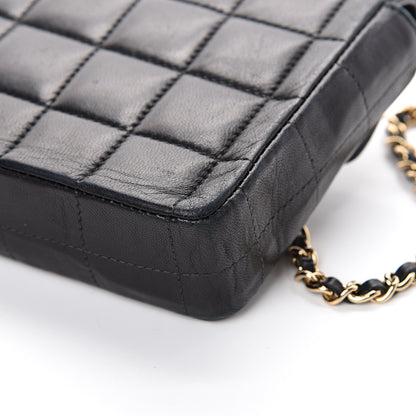 Chanel Lambskin East West Chocolate Bar Flap Black 16 of 19
