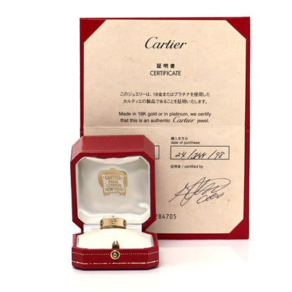 Cartier 18K Yellow Gold 5.5mm LOVE Ring 48 4.5 5 of 5
