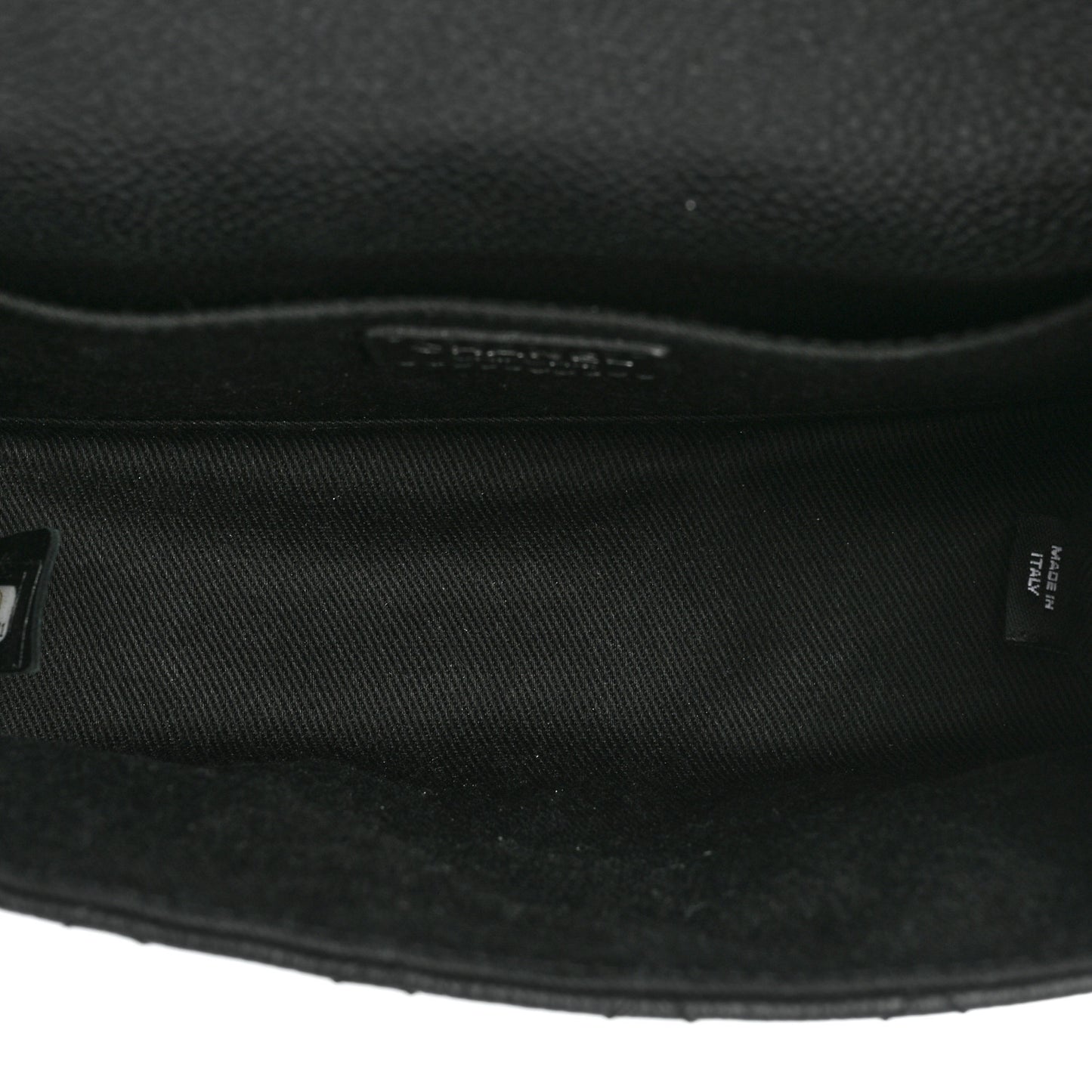 Grained Calfskin Quilted 2.55 Reissue Flap Belt Bag Clutch Black