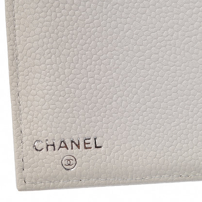 Chanel Caviar Timeless CC Yen Wallet White 6 of 9