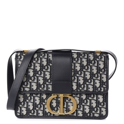 Christian Dior Oblique 30 Montaigne Flap Bag Blue 1 of 11