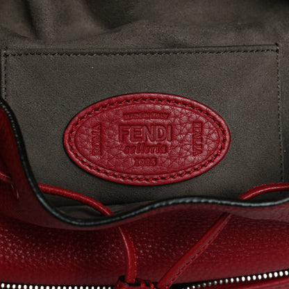 Fendi Cuoio Romano Selleria F is Fendi Grande Mon Tresor Pocket Bucket Bag Rosso 6 of 17
