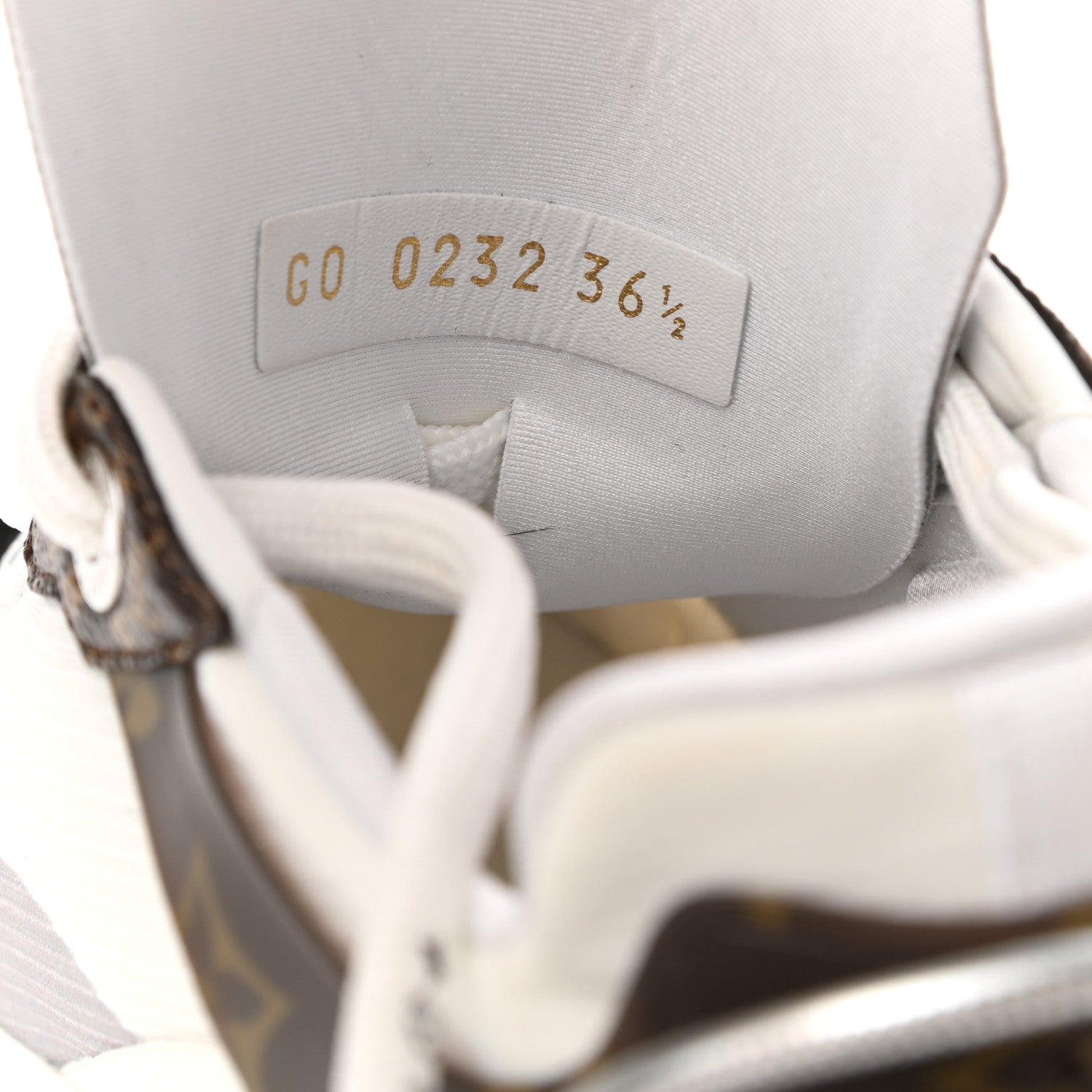 Louis Vuitton Monogram Calfskin Run 55 Sneakers 36.5 White 8 of 11