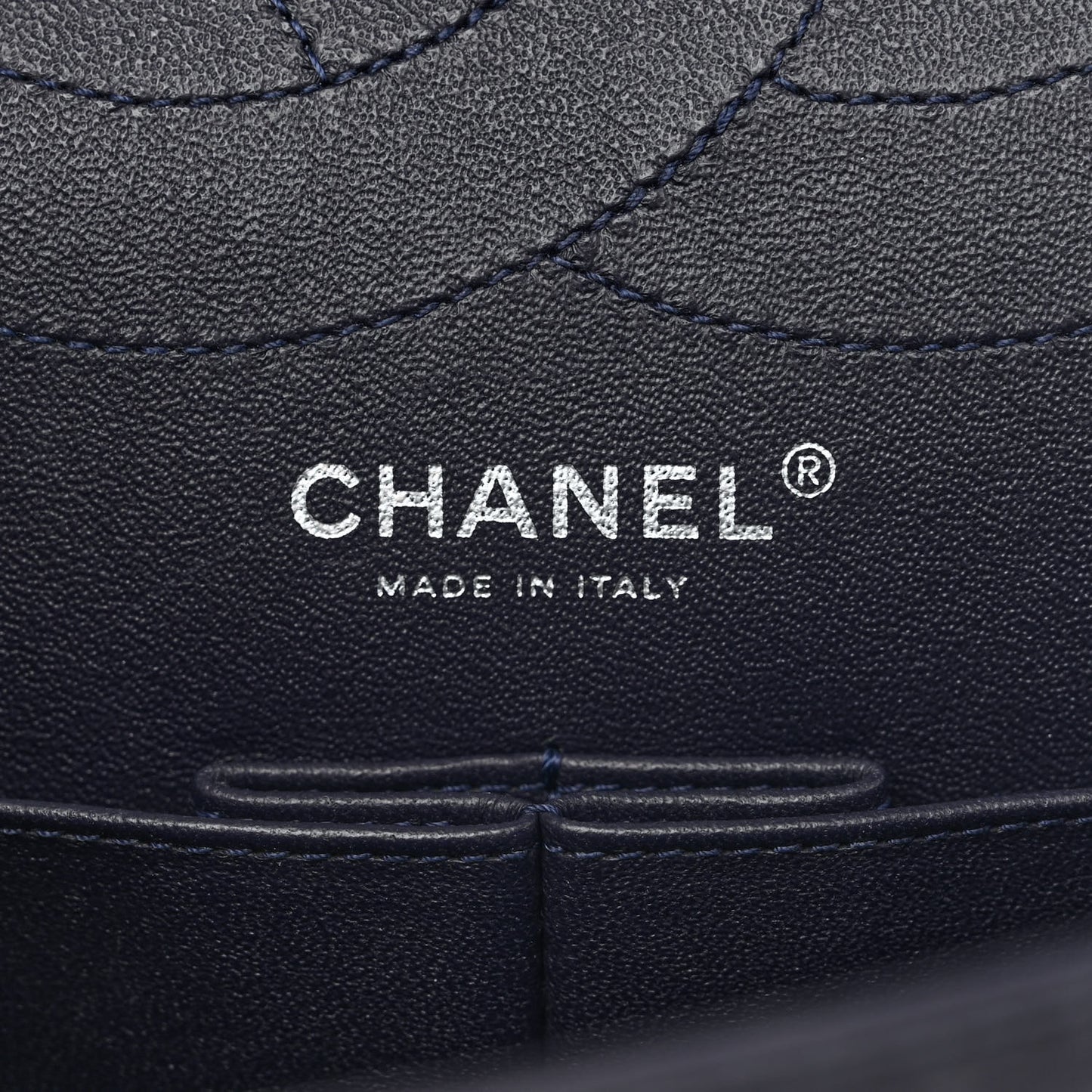 Aged Calfskin Quilted 2.55 Reissue 227 Flap Navy Blue