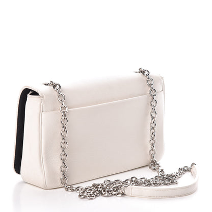 Balenciaga Pebbled Calfskin Everyday Chain Wallet White 3 of 10