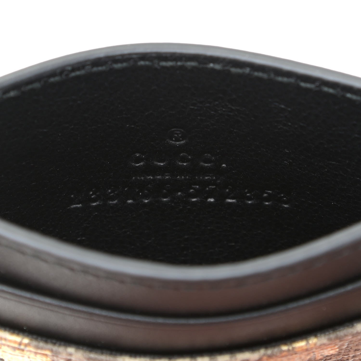 Gucci GG Supreme Monogram Bees Card Holder Black 6 of 9