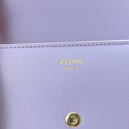 Celine Shiny Smooth Lambskin Small Triomphe Wallet Light Lilac 6 of 9