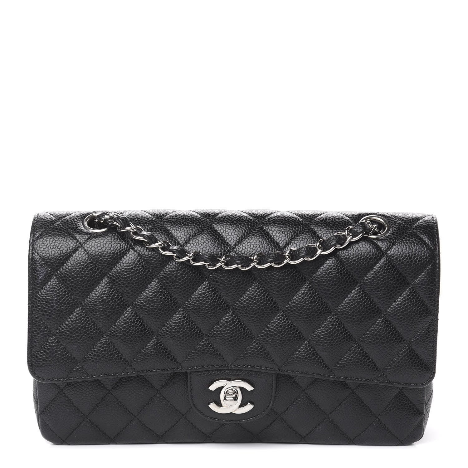 Chanel Caviar Quilted Medium Double Flap Black 1 of 11