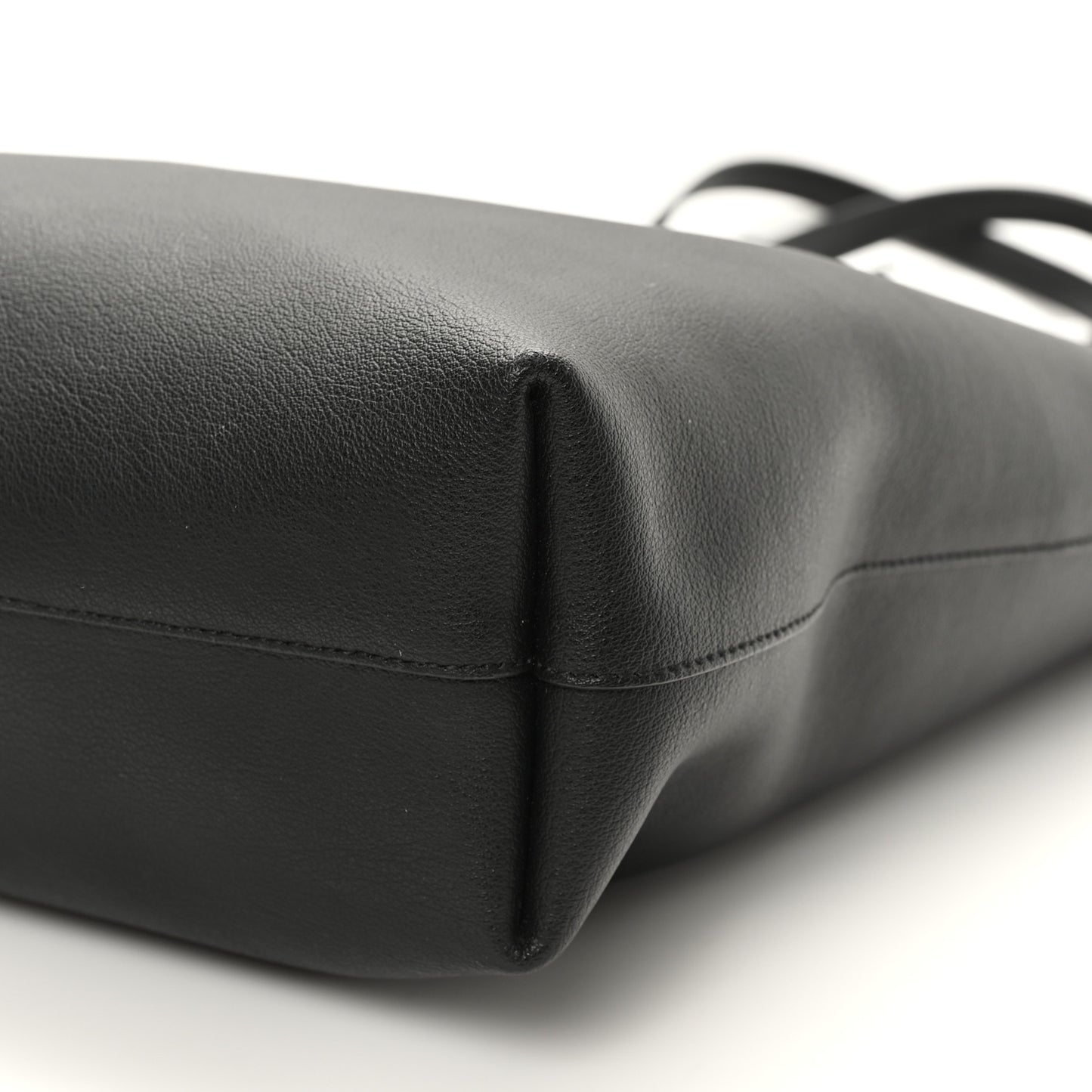 Calfskin Medium Shopping Tote Black