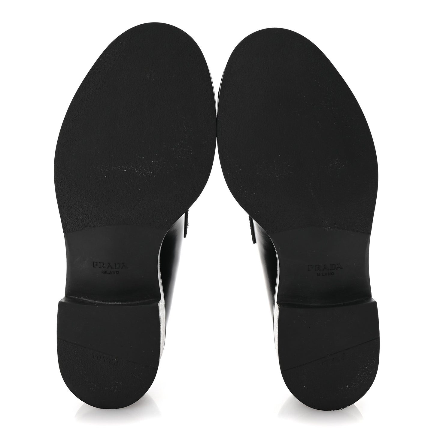 Spazzolato Metal Triangle Logo 50mm Loafers 36 Black