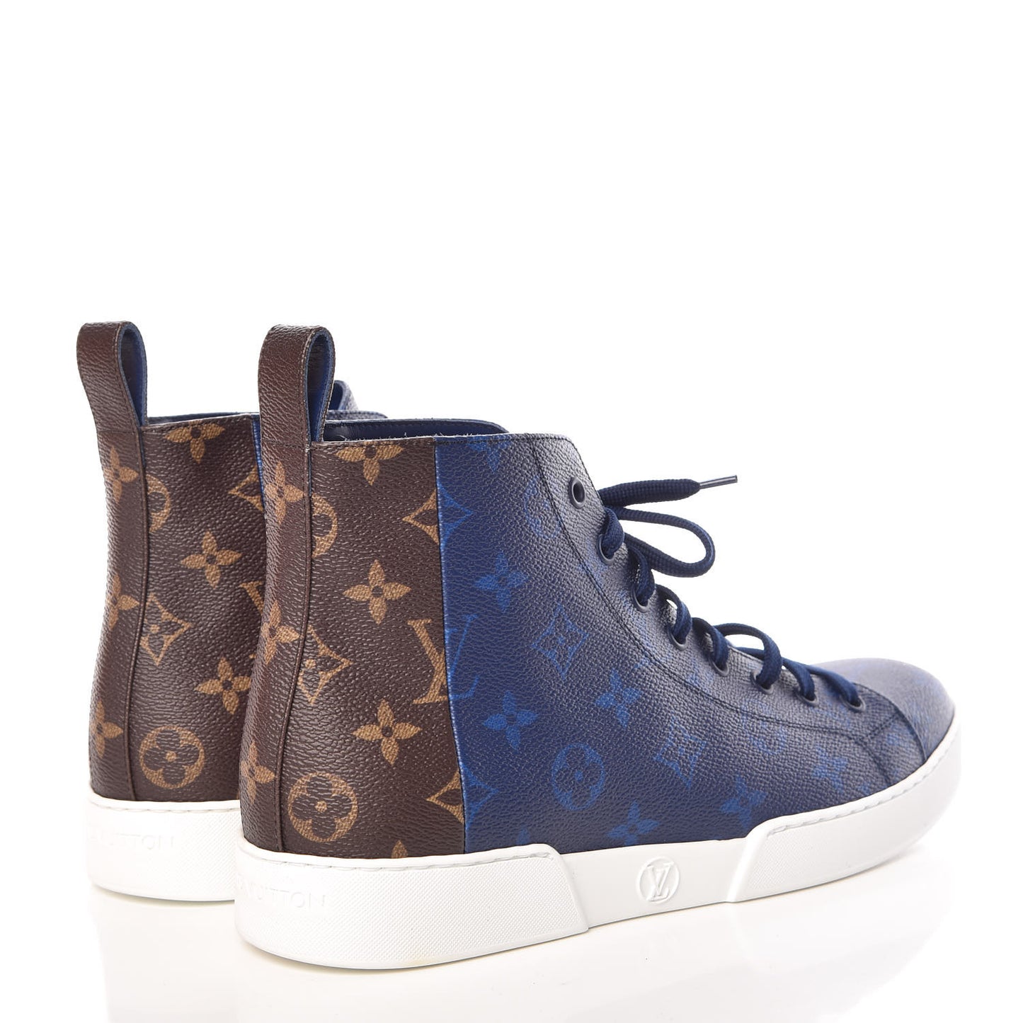 Monogram Match Up Sneakers 8 Pacific Blue