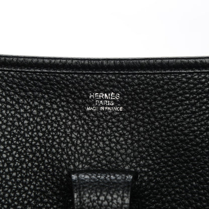 Hermes Taurillon Clemence Evelyne III PM Black 6 of 8