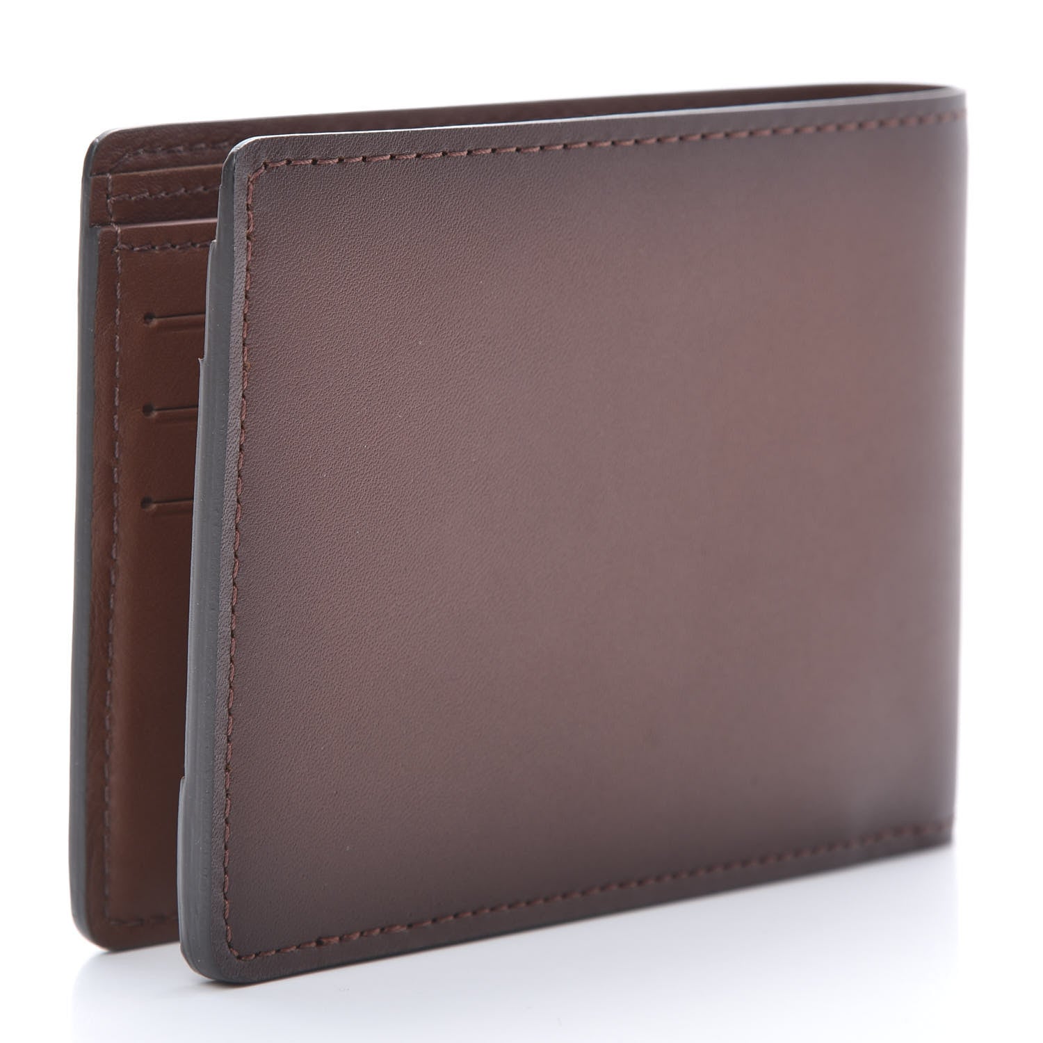 Louis Vuitton Ombre Leather Multiple Wallet Acajou 3 of 7